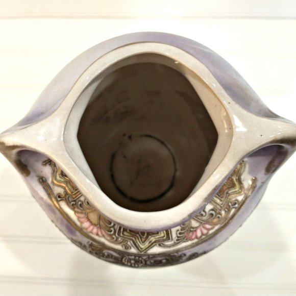 Antique Art Deco Nippon Gilt Porcelain Vase - Picture 5 of 7